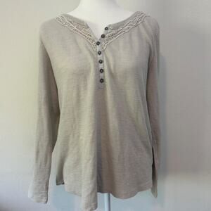 Sonoma xl henley with lace detail